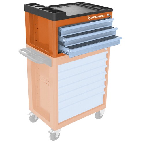 Bloc tiroirs Evolution RAL2001 orangé rouge